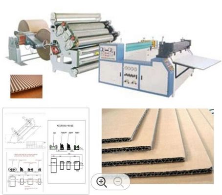 Carton Plc Corrugated Box Manufacturing Pabrik Otomatis Wajah Tunggal 1600mm