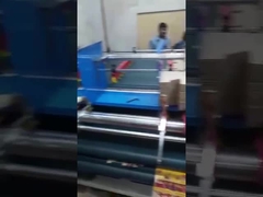 Semi Otomatis Kotak Karton Mesin Glueing Double Feeding Untuk bergelombang