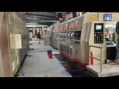 Pizza Box Flexo 2600mm Printer Slotter Die Cutter Otomatis Servo Motor Drive