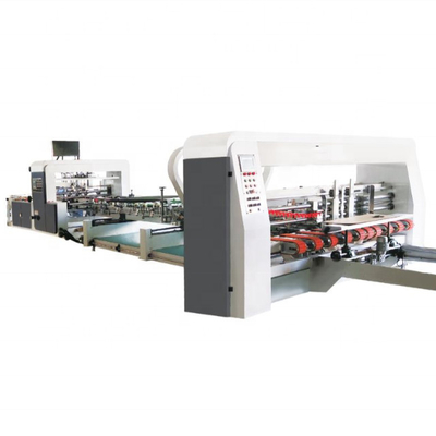 Folder Gluer Corrugated Carton Box Machine Struktur kompak