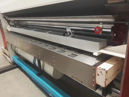 High Speed Four Color Corrugated Carton Box Printing Slotting Die Cutting Machine Untuk pembuatan kotak