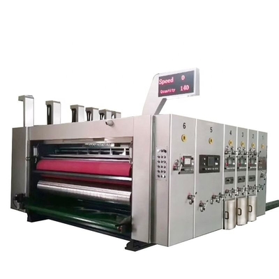 Pengumpan Otomatis 6 Warna Mesin Slotter Printer Flexo Untuk Kotak Karton Bergelombang