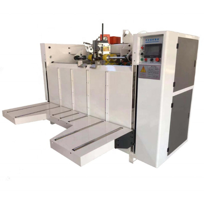 PLC Karton 7 Ply Mesin Jahitan Kotak Bergelombang Semi Otomatis