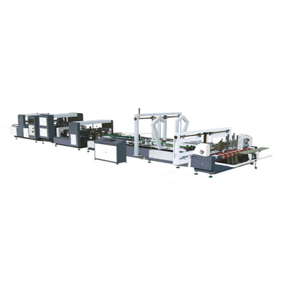 Mesin Gluer Folder Karton Kecepatan Tinggi 220v Otomatis Stiching