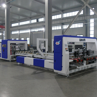 Mesin Gluer Folder Kotak Karton Bergelombang Sepenuhnya Otomatis