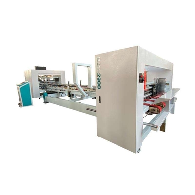 Folder Gluer 2600 Mm Corrugated Carton Box Mesin Pembentukan Kecepatan Tinggi
