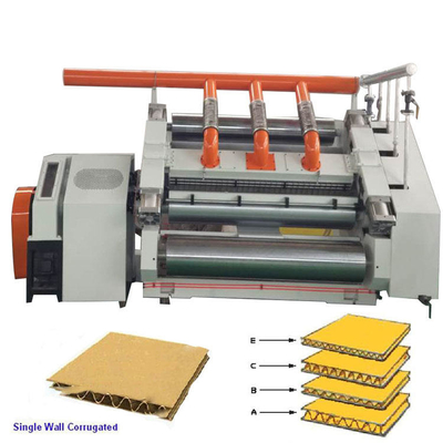 CE Mesin Single Facer Tanpa Jari Untuk Kotak Karton 1600mm