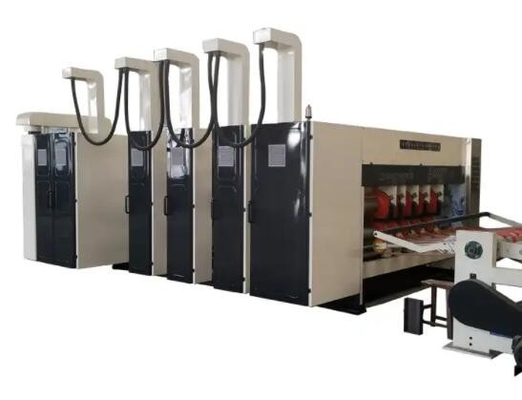 High Precision Computerized Corrugated Carton Box Machine Flexo Slotter Pencetakan pembuatan