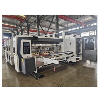 220V Corrugated Box Manufacturing Machine Flexo Printer Slotter Rotary Die Cutter