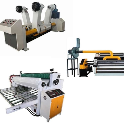 Corrugating Komputerisasi Corrugated Cardboard Produksi Line Untuk Dua Lapisan 2 Ply