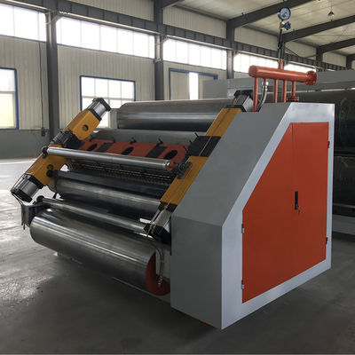 Pneumatic Driven Automatic 1600mm Single Facer Mesin Kotak Karton Bergelombang