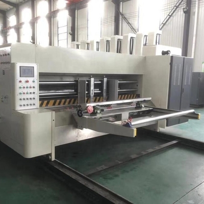 3 Ply Flexo Printer Slotter Kotak Karton Membuat 80pcs / Min