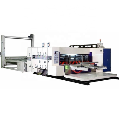 CE 5 Ply Flexo Printer Slotter Die Cutter Kotak Karton Bergelombang